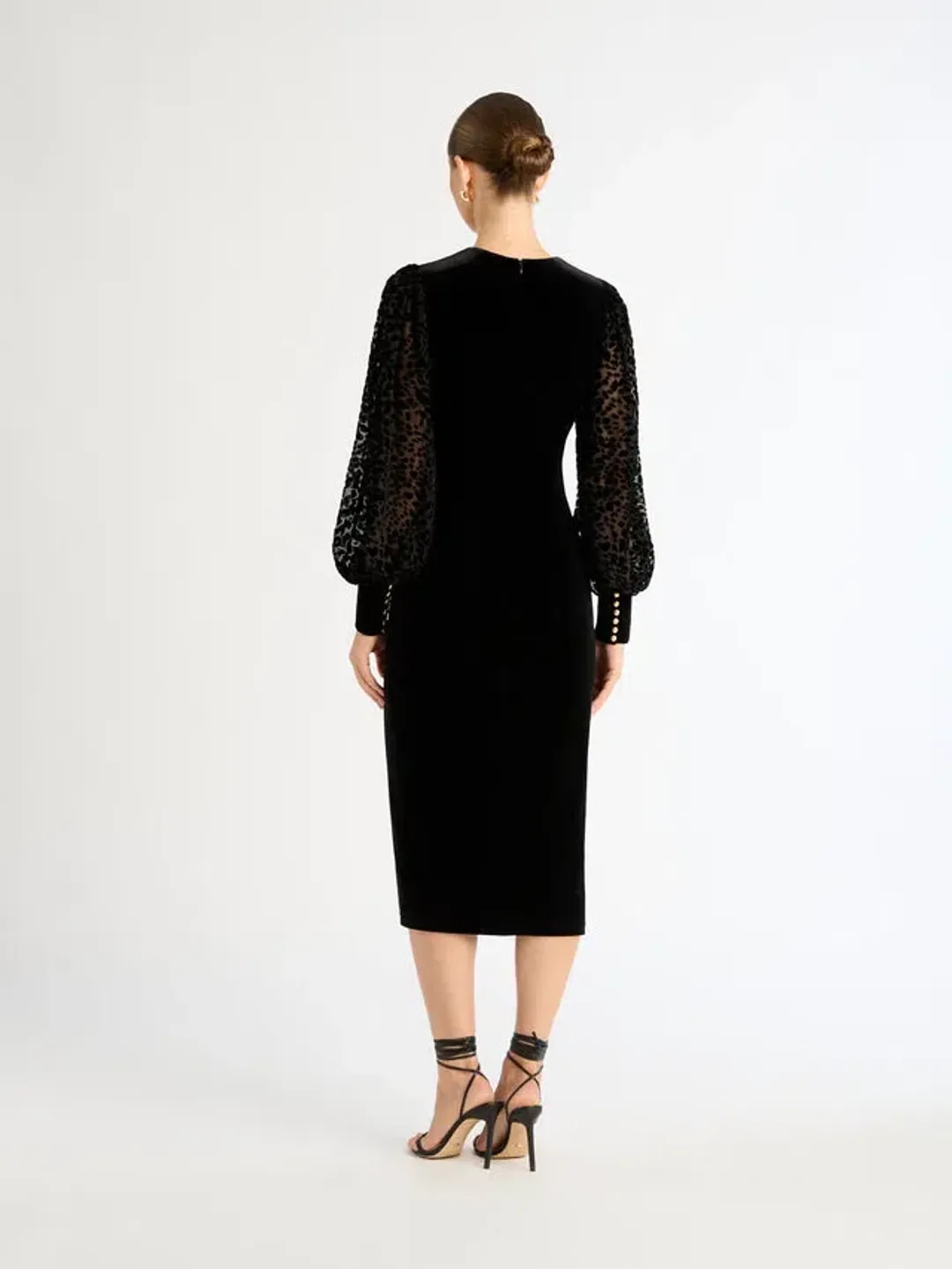 Sheike Elite  Midi Dress Black Size 12 for rent on The Volte - main image