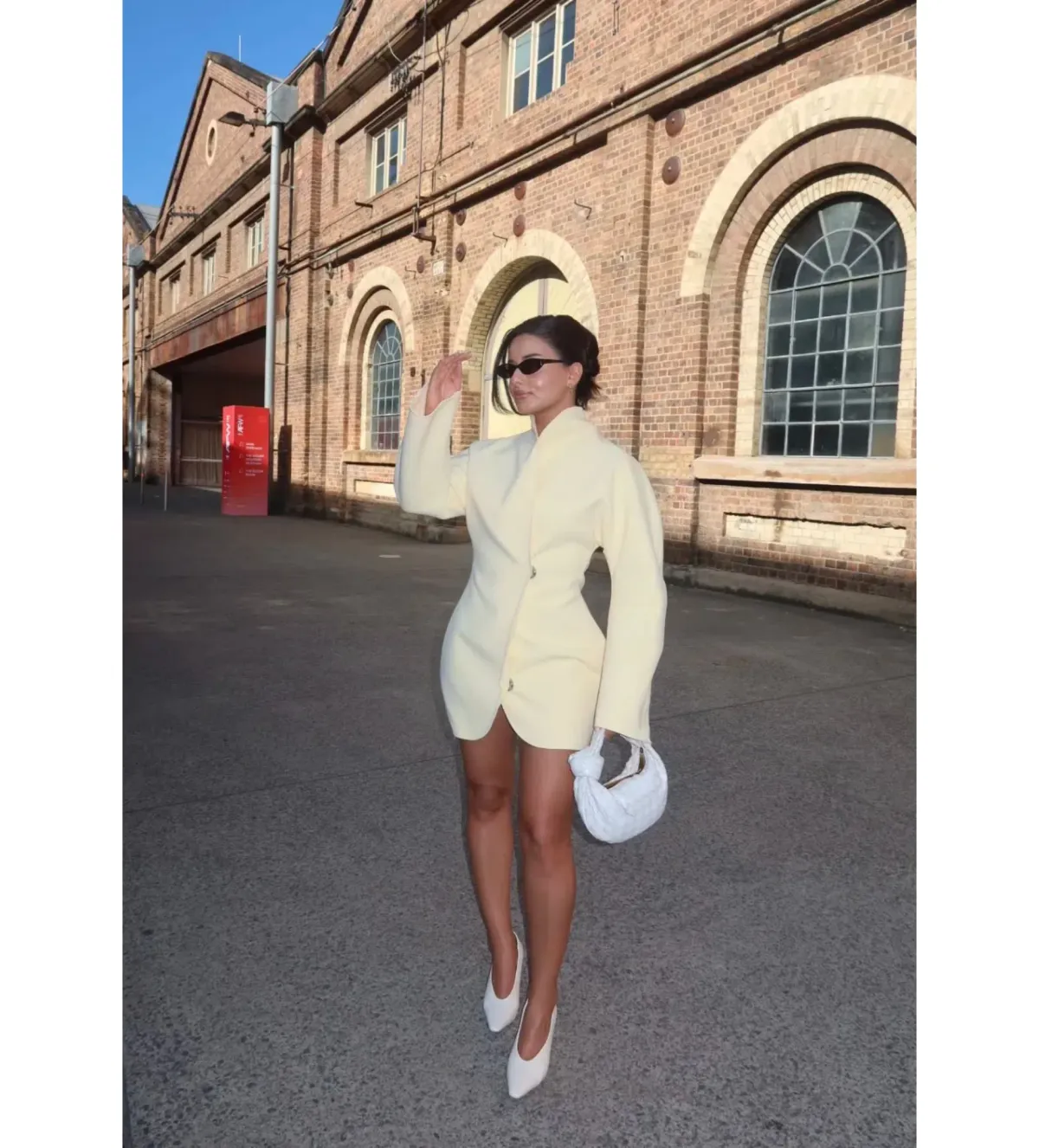 Lillian Khallouf Laff Mini Dress Lemon Size 6 - Image 1