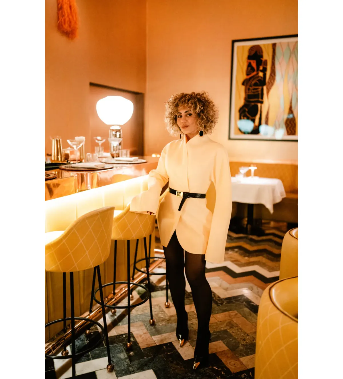 Lillian Khallouf Laff Mini Dress Lemon Size 6 - Image 2