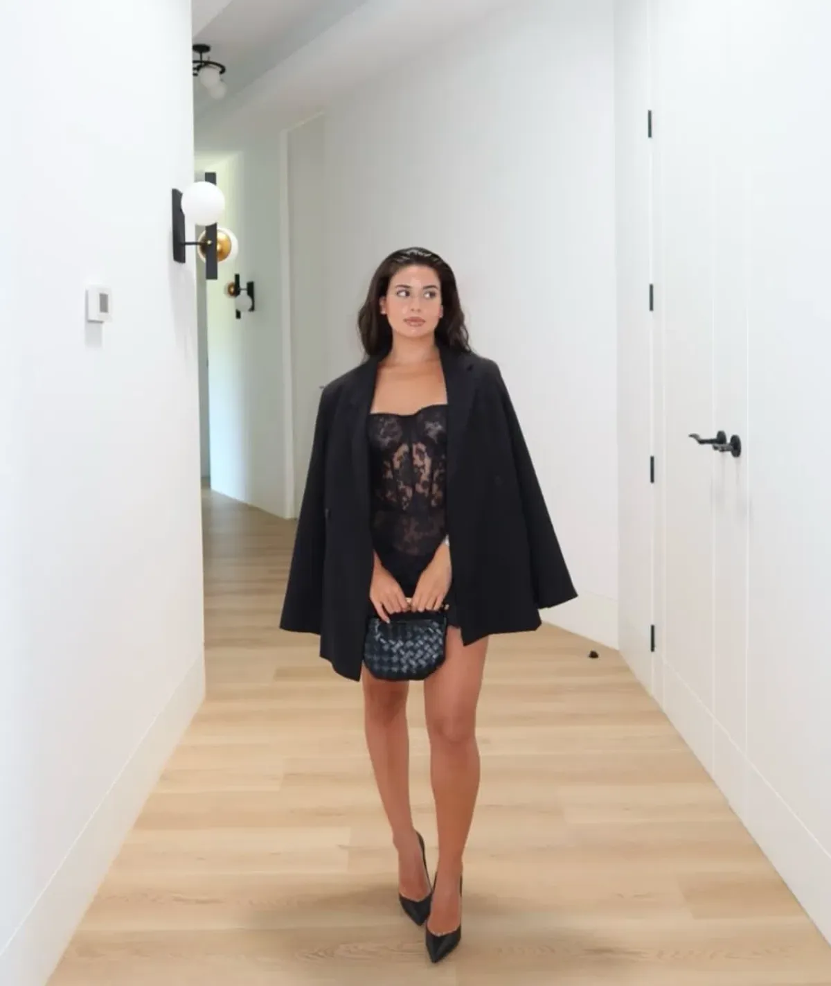 NBD Collette Lace Mini Dress  Black Size 6 - Image 3