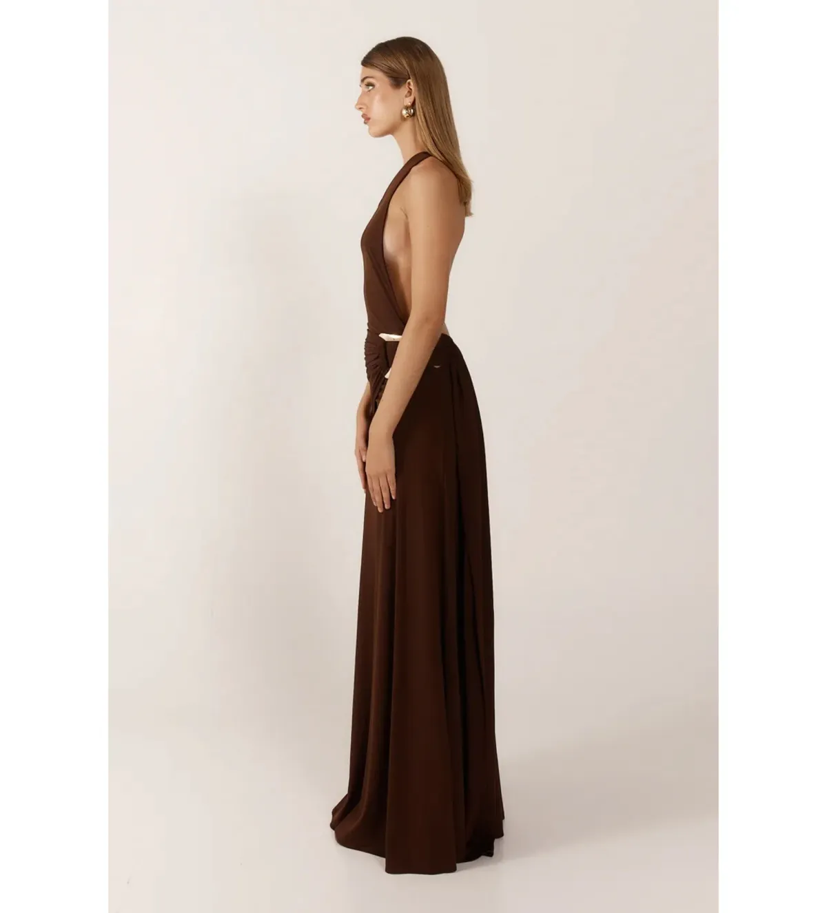 Ance Gria Gaia Gown Brown Size XS / AU 6 - Image 3