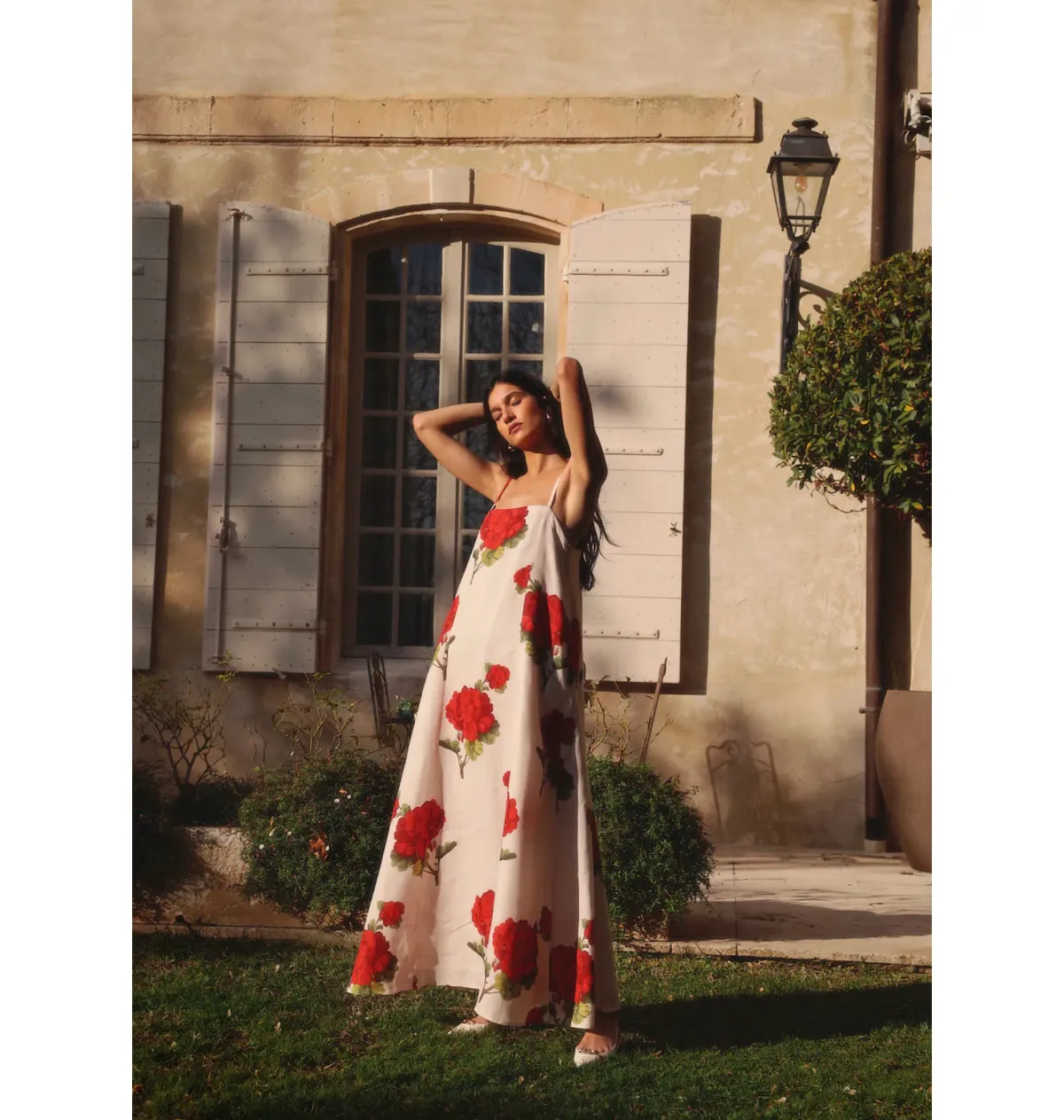 Morton Mac Camilla Dress in Crimson Ivy Size S / AU 8  - Image 4