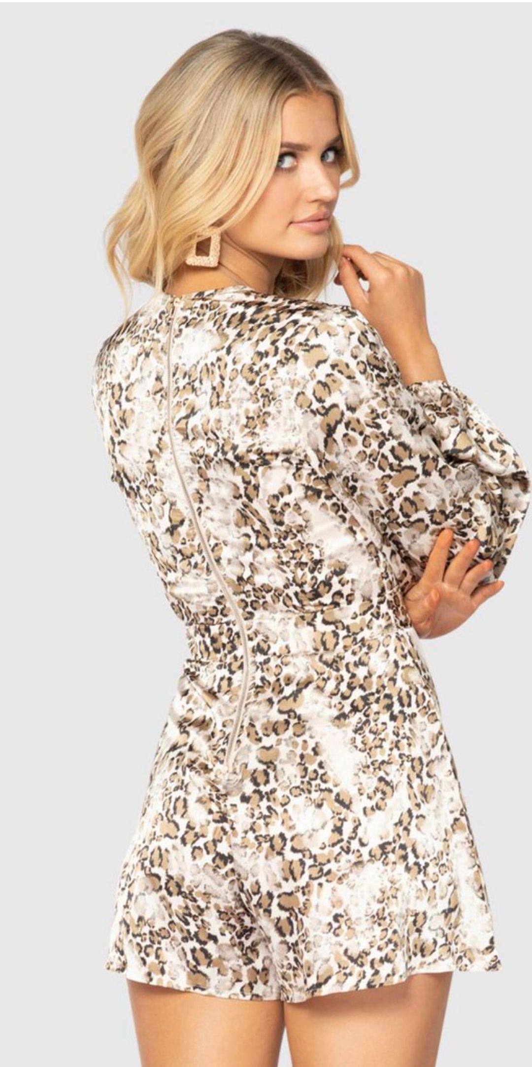 Pilgrim Remy Playsuit Leopard Print Size 10 for rent on The Volte - main image