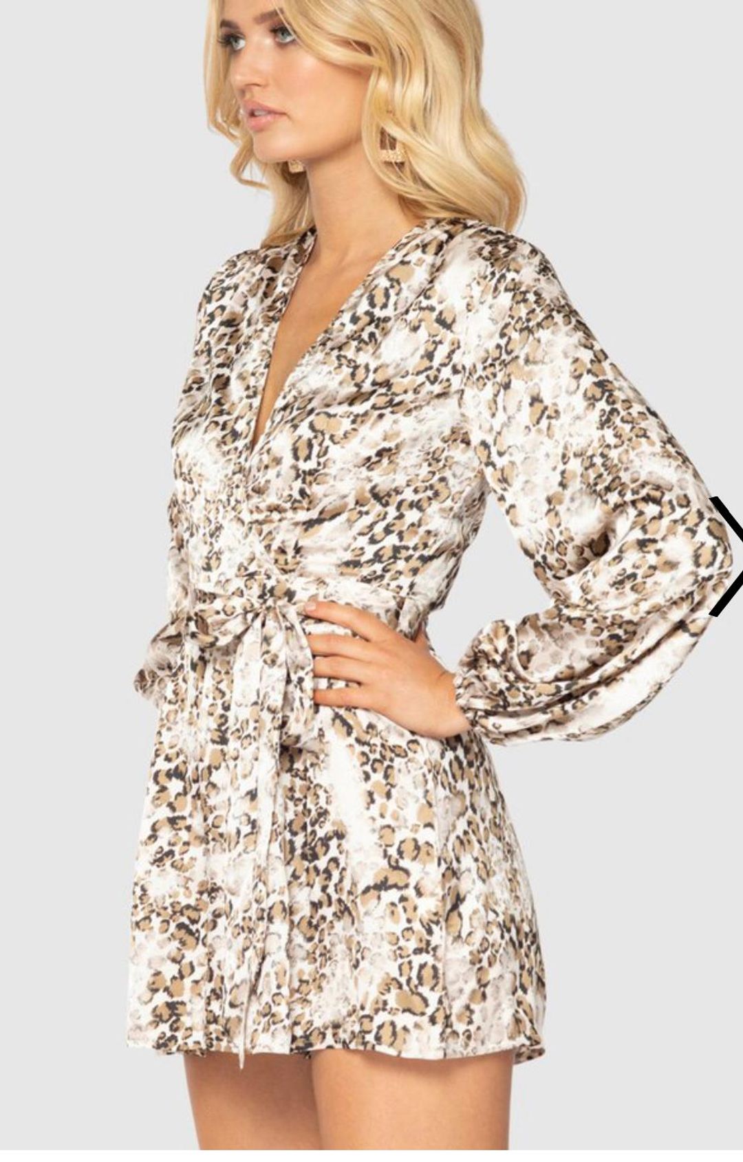 Pilgrim Remy Playsuit Leopard Print Size 10 for rent on The Volte - main image