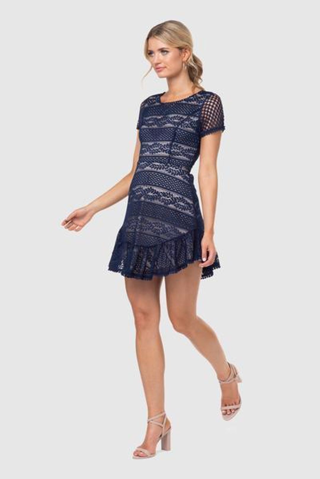 Pilgrim All About You Mini Dress Blue Size 10 for rent on The Volte - main image