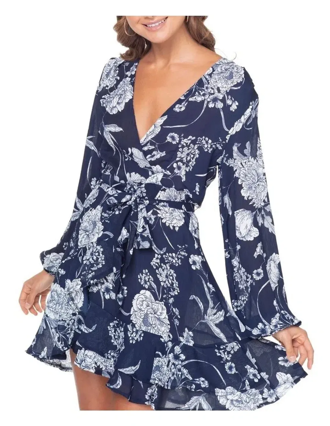 Pilgrim For The Love Mini Dress Floral Size 10 for rent on The Volte - main image