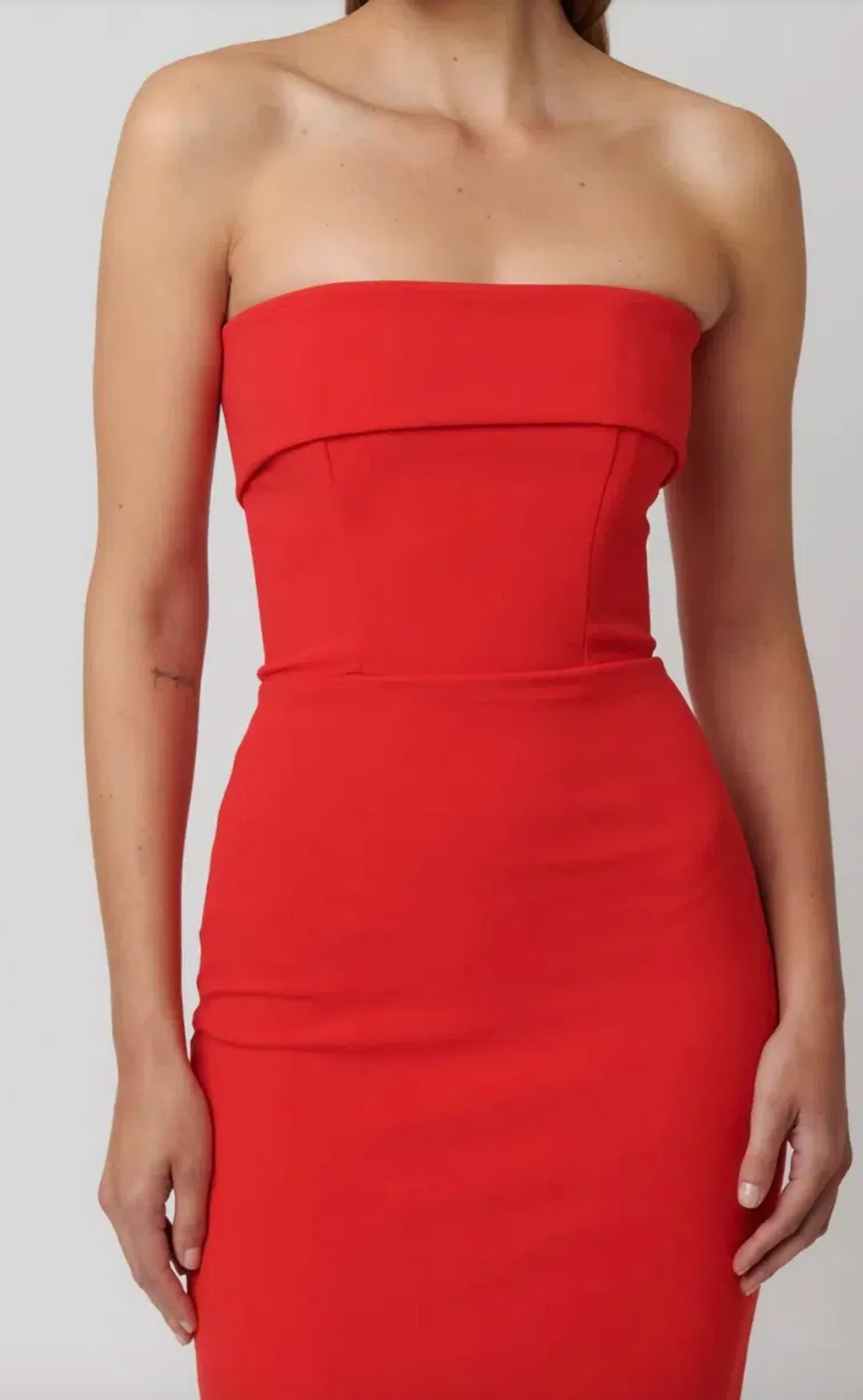 Effie Kats Monroe Gown Cherry Size 10 for rent on The Volte - main image