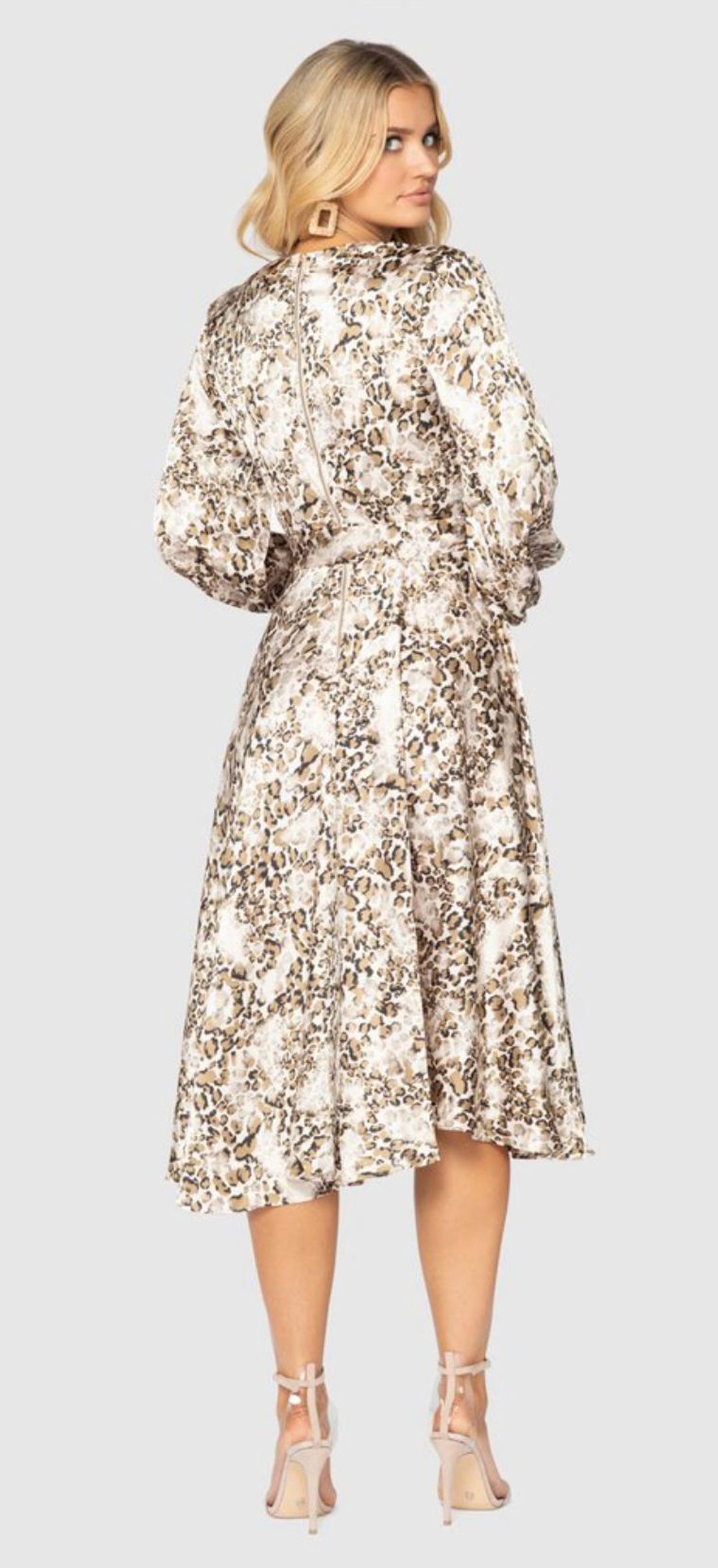 Pilgrim Tony Dress Leopard Print Size 10 for rent on The Volte - main image
