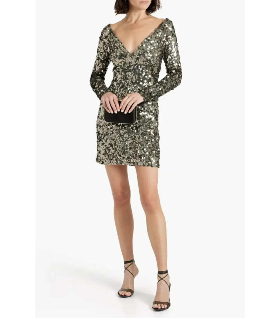 Rachel Gilbert Fleur Mini Dress in Gunmetal Size 4 / AU 14 for rent on The Volte - main image