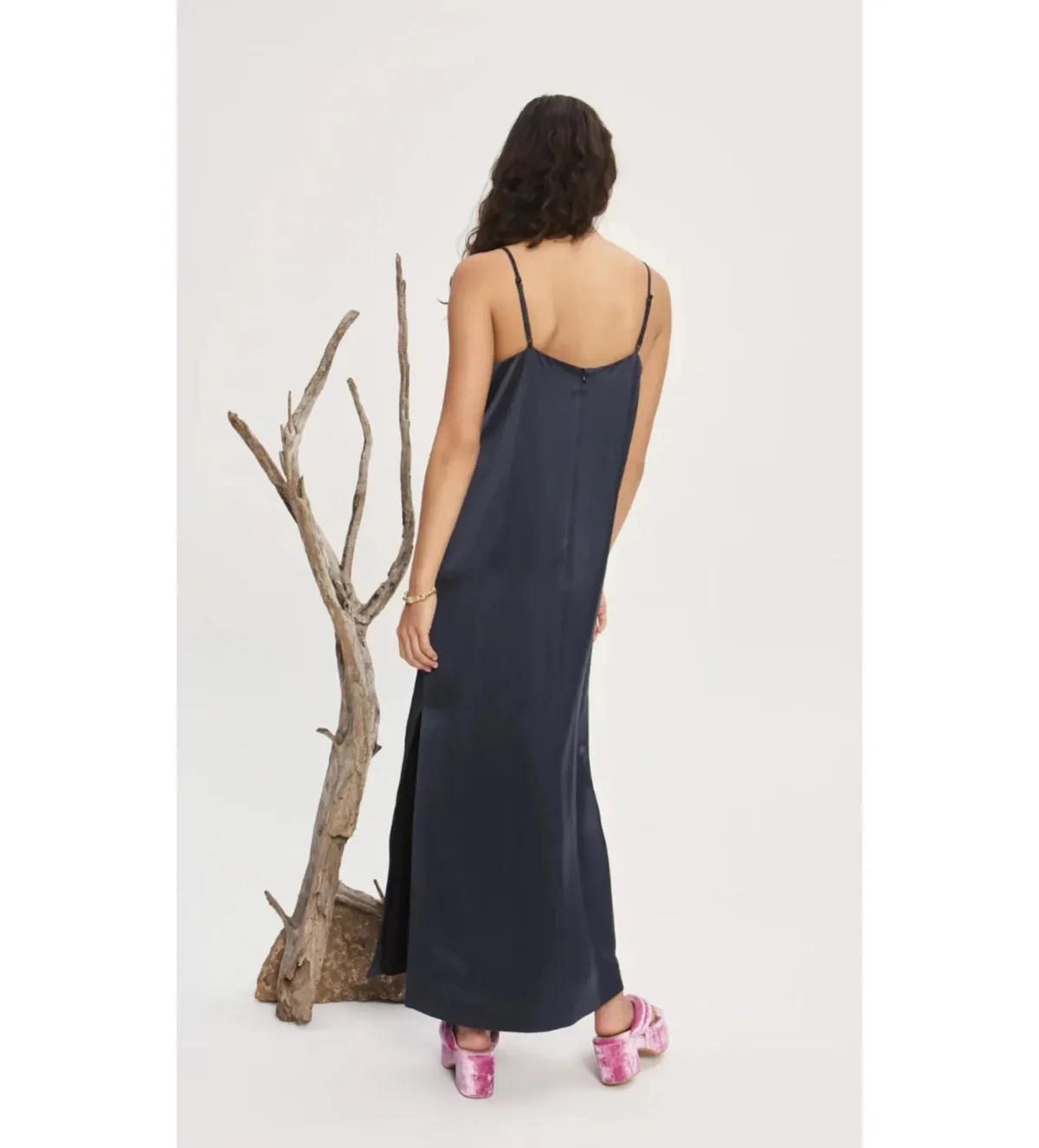 Alemais Fontaine Slip Midi Dress Navy Size 10 - Image 3