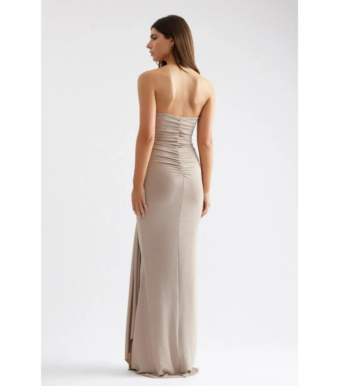 Lexi Tiffany Dress in Champagne Size AU 10 for rent on The Volte - main image