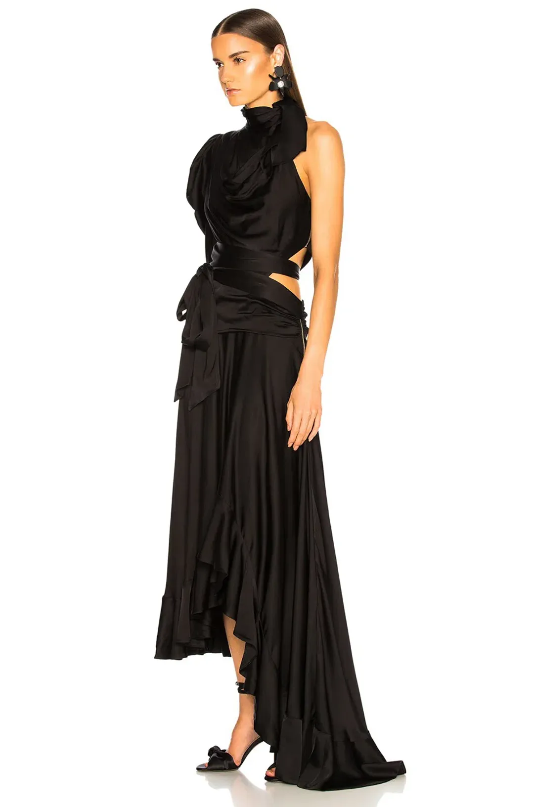 Zimmermann Unbridled Valiant Dress Black Size 6 for rent on The Volte - main image