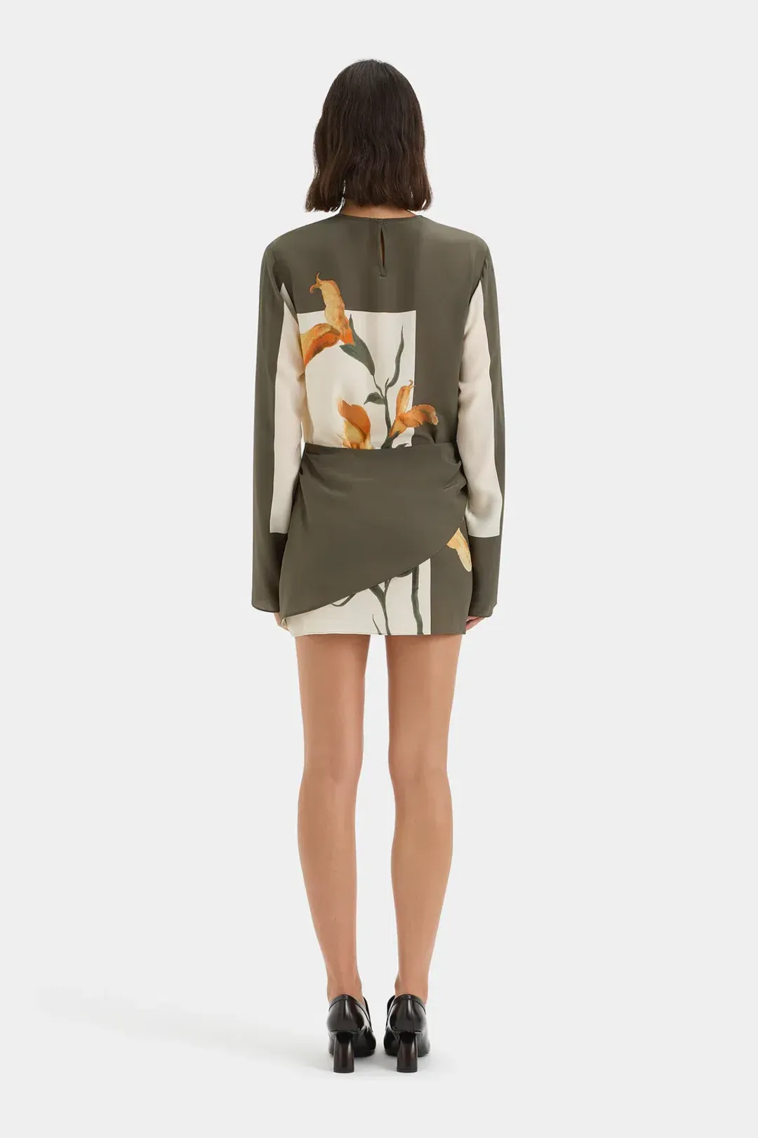 Sir the Label Constance Twist Mini Dress Green Size 10/M for rent on The Volte - main image