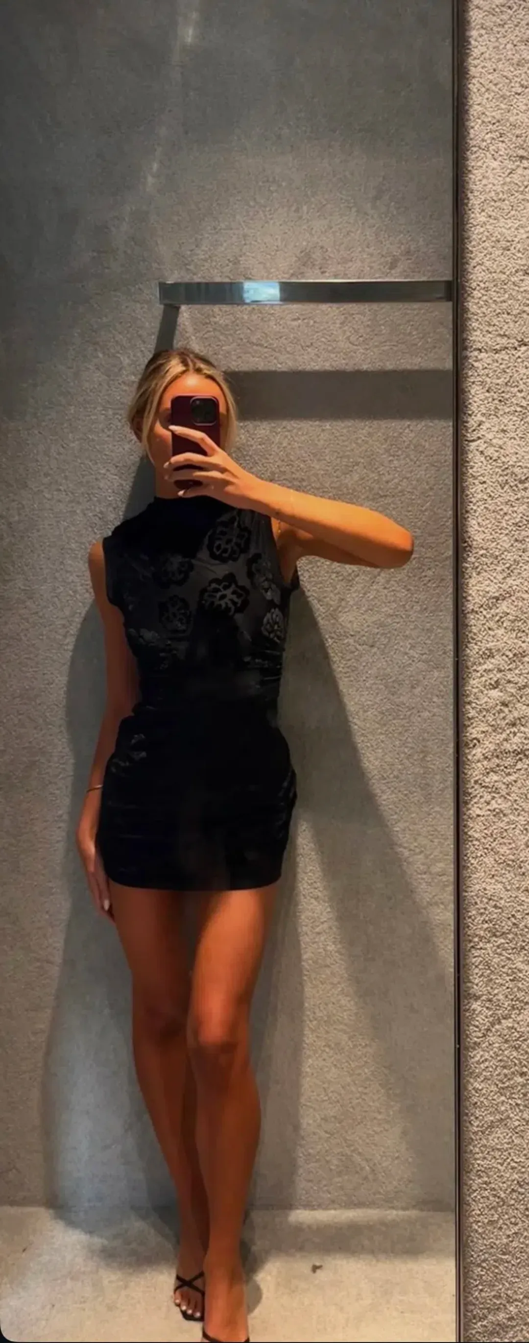 Sir the Label The Vittoria Mini Dress in Midnight Floral Size 1/Au 8  for rent on The Volte - main image