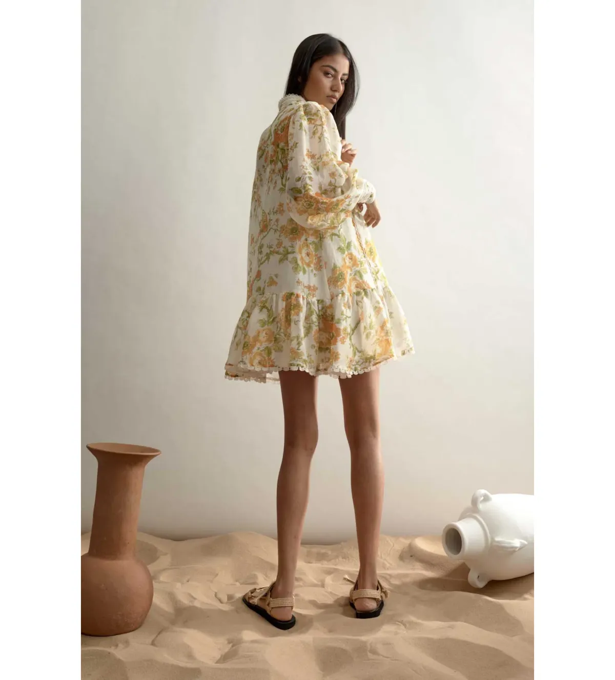 Alemais	Songbird Mini Dress Floral Size 8 - Image 2