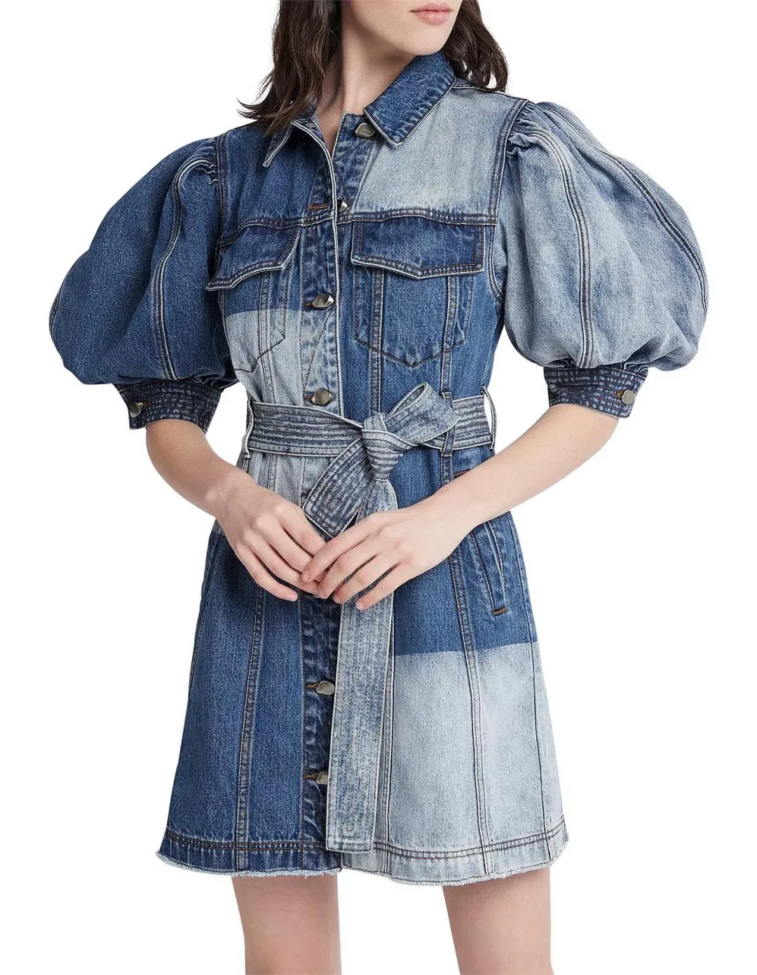 Aje Freecycle Denim Dress Size AU 8 for rent on The Volte - main image