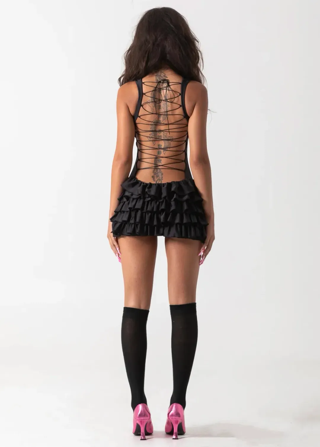 Bye Bambi Madison Mini Dress Black Size AU 10 for rent on The Volte - main image