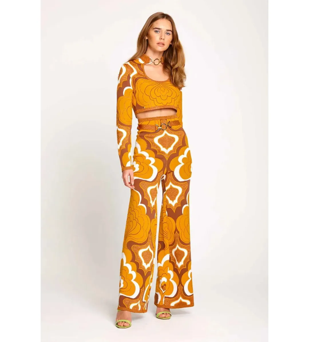 Alice McCall In Music Knit 70s Print Top Multi Size M / AU 10 for rent on The Volte - main image