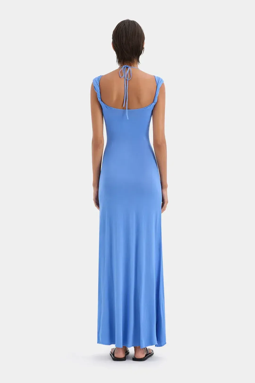 Sir The Label Valejo Halter Dress Blue Size 6 for rent on The Volte - main image