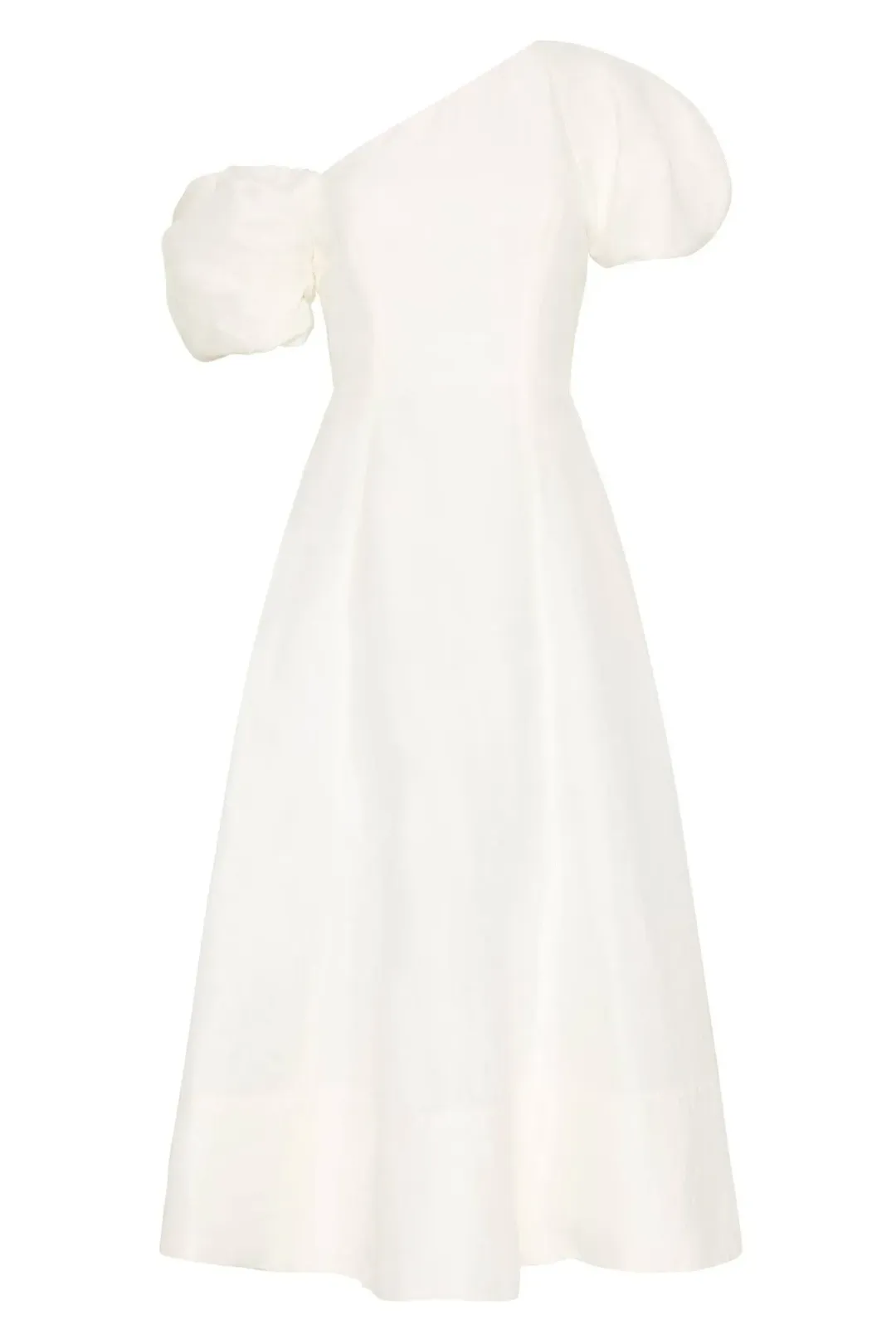 Aje Arista Tulip Sleeve Midi Dress Ivory Size AU 16 for rent on The Volte - main image