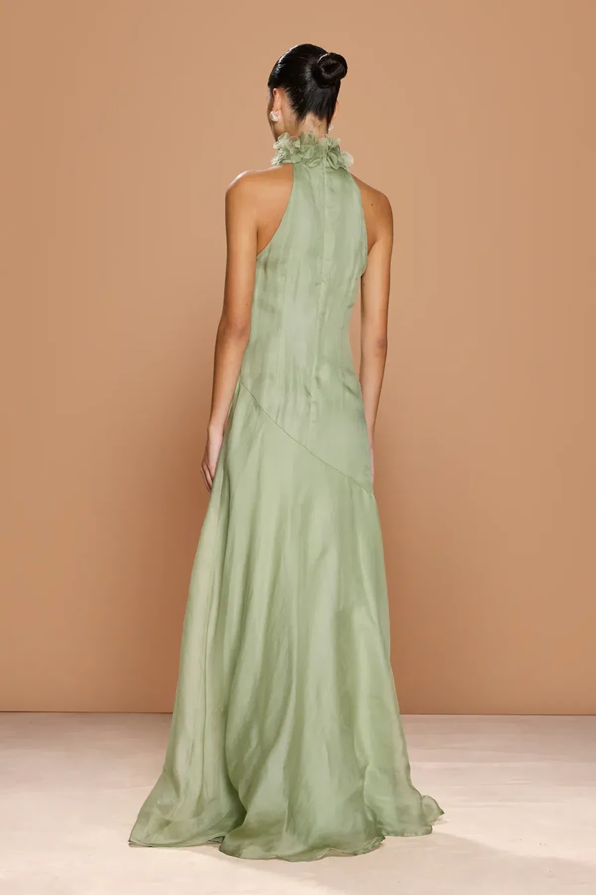 Sonya Moda Noelle Dress Maxi Green Moss Size AU 16 - Image 5