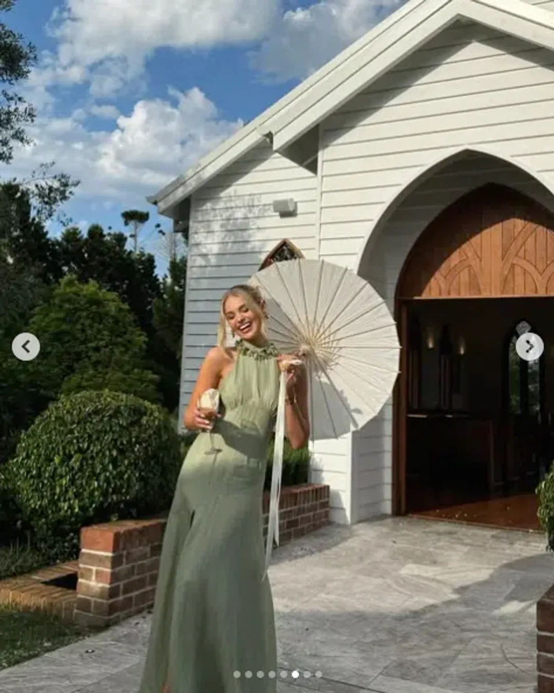 Sonya Moda Noelle Dress Maxi Green Moss Size AU 16 for rent on The Volte - main image