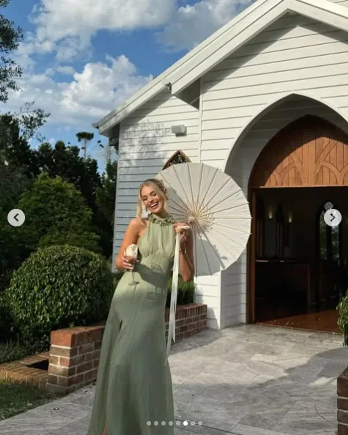 Sonya Moda Noelle Dress Maxi Green Moss Size AU 16 - Image 6