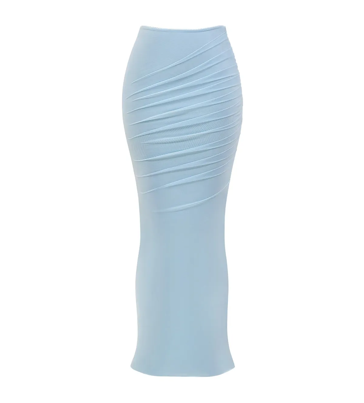 House Of CB Set Hallie Strapless Corset With Neck Scarf & Cassidy Fluted Hem Maxi Skirt Bluebell  Size L/AU 12 - Image 7