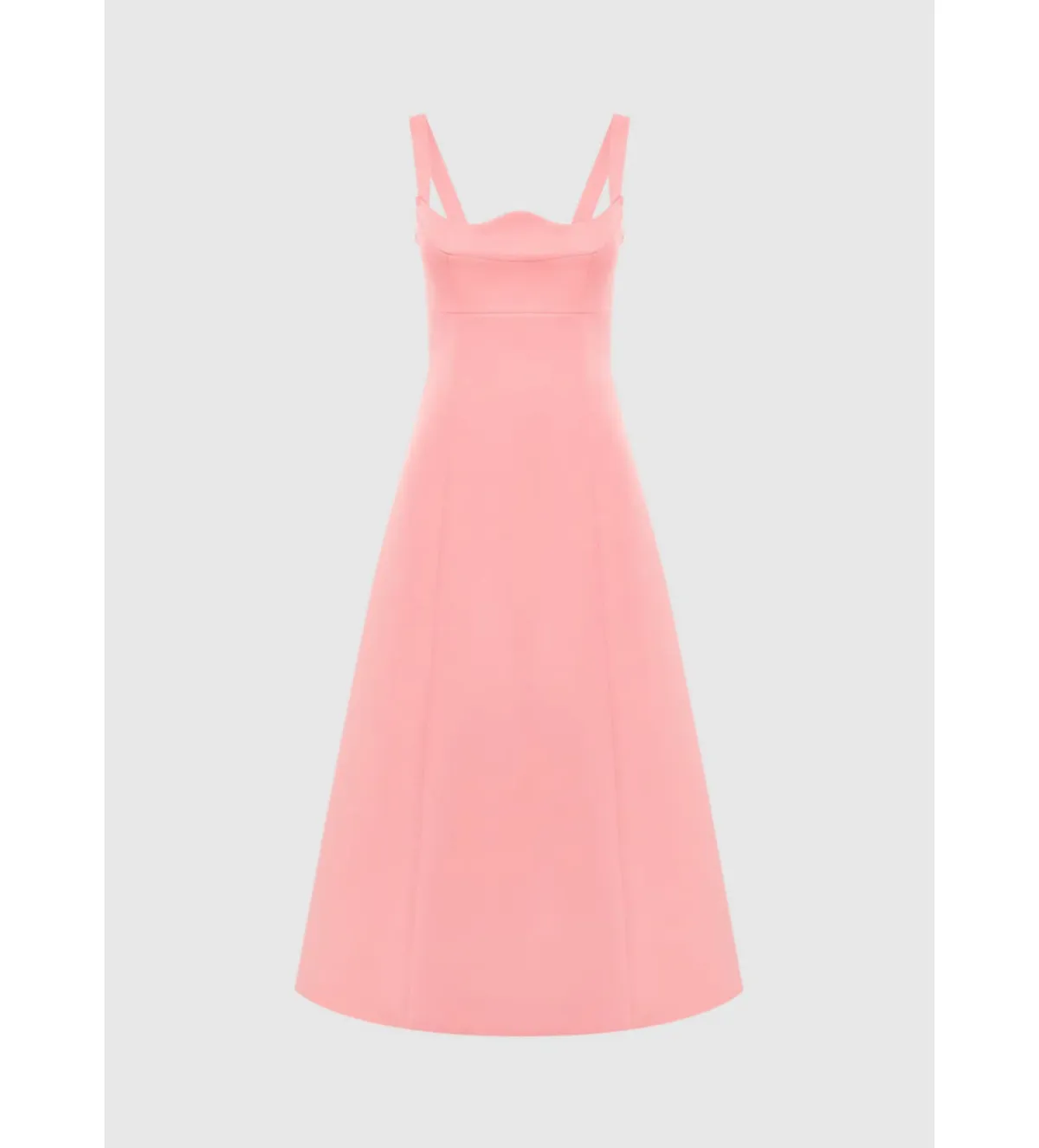 Leo Lin Odette Midi Dress Strawberry Pink Size 10  - Image 1