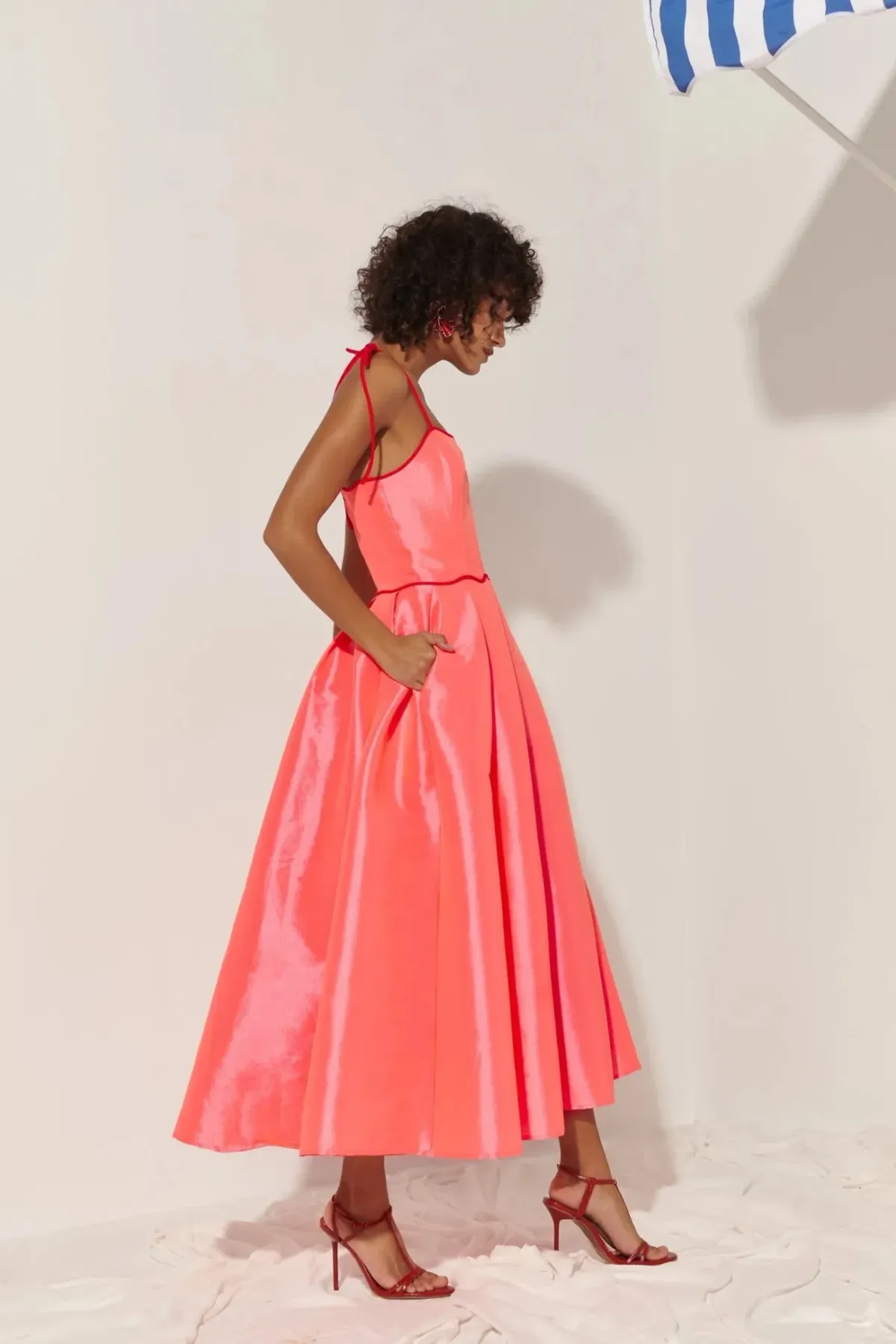 CeliaB Alma Dress Orange Size 10 - Image 3