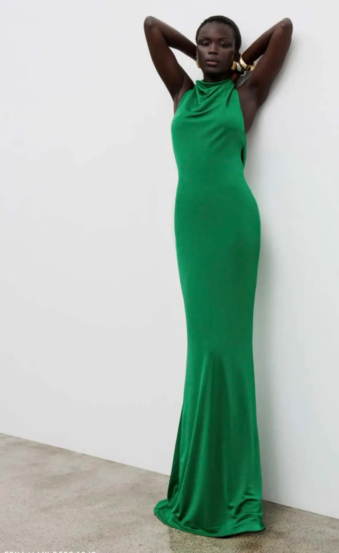 Rebecca Vallance Erin Maxi Dress in Emerald Size 8 for rent on The Volte - main image