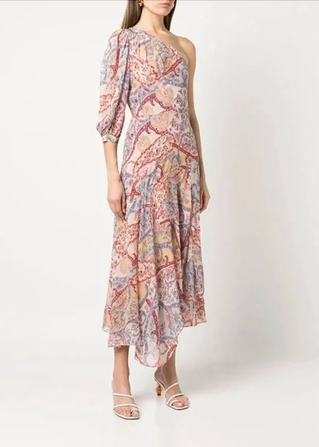 Veronica Beard Kimber Midi Dress Multi Floral Size S / AU 8 for rent on The Volte - main image