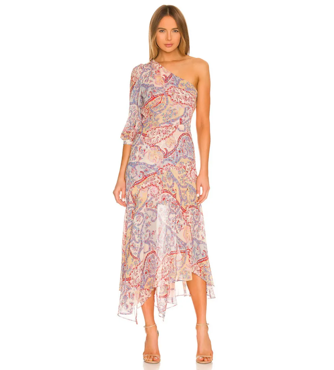 Veronica Beard Kimber Midi Dress Multi Floral Size S / AU 8 for rent on The Volte - main image