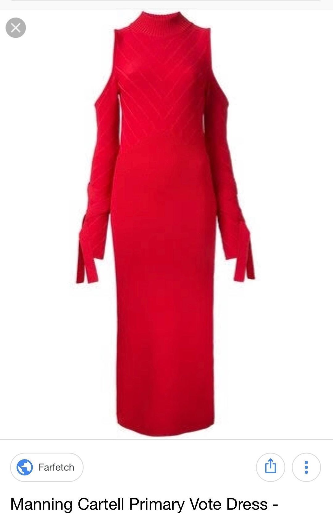 Manning Cartell Primary Vote Midi Dress in Red Size Small for rent on The Volte - main image