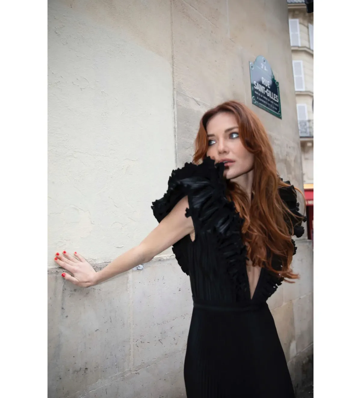 L'ldee Tuileries Split Gown in Noir Size 12 - Image 1