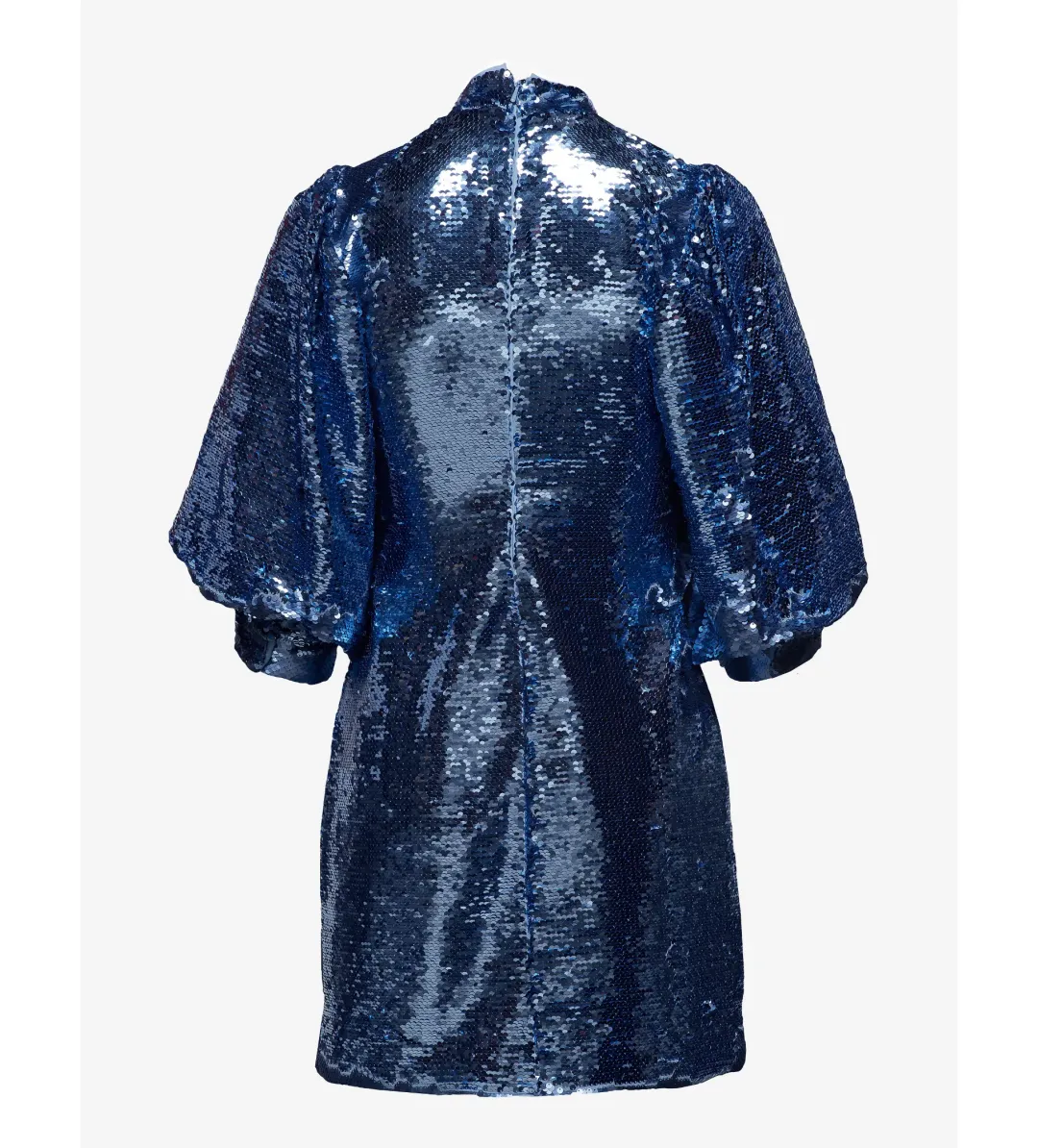 Ganni Forever Sequin Mini Dress in Blue Size 10 for rent on The Volte - main image
