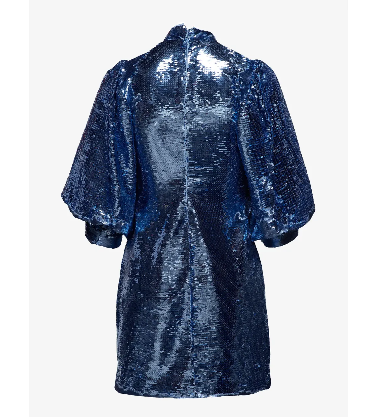 Ganni Forever Sequin Mini Dress in Blue Size 10 - Image 5