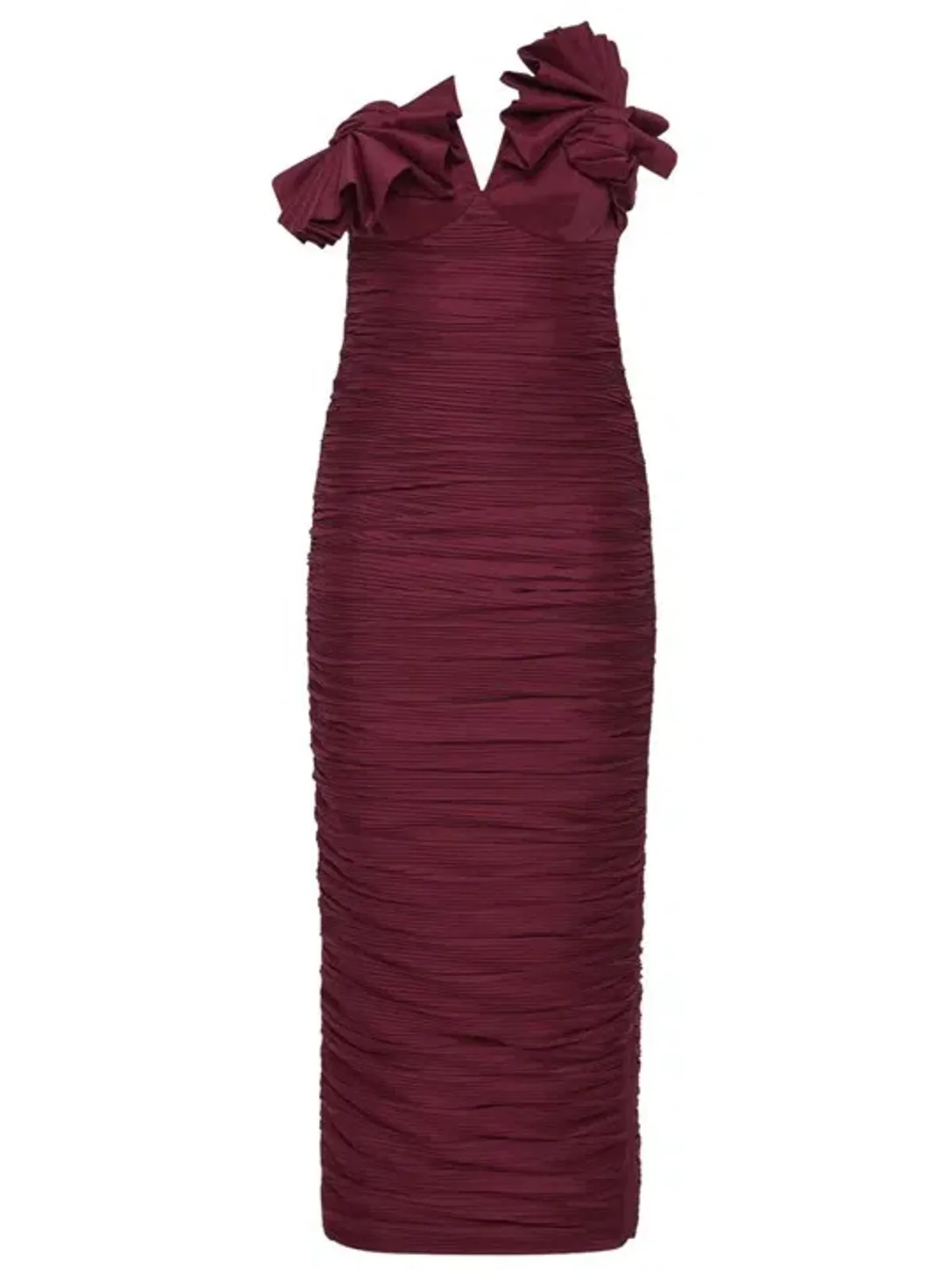 Rachel Gilbert Jensen Dress Merlot Size 12  - Image 1