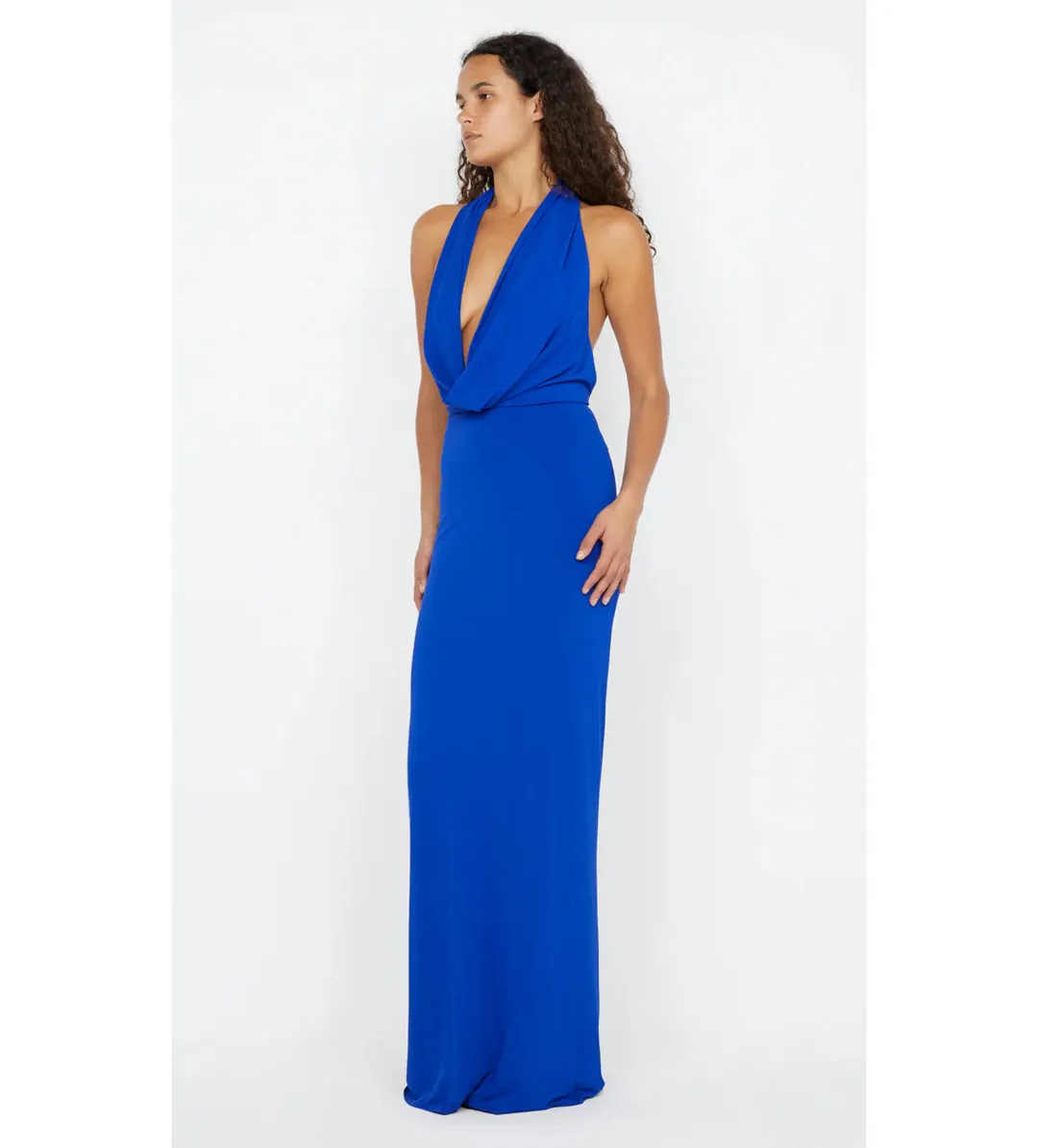 Bec and Bridge Nessie Cowl Neck Maxi Dress in Ultramarine Blue Size M / AU 10 for rent on The Volte - main image