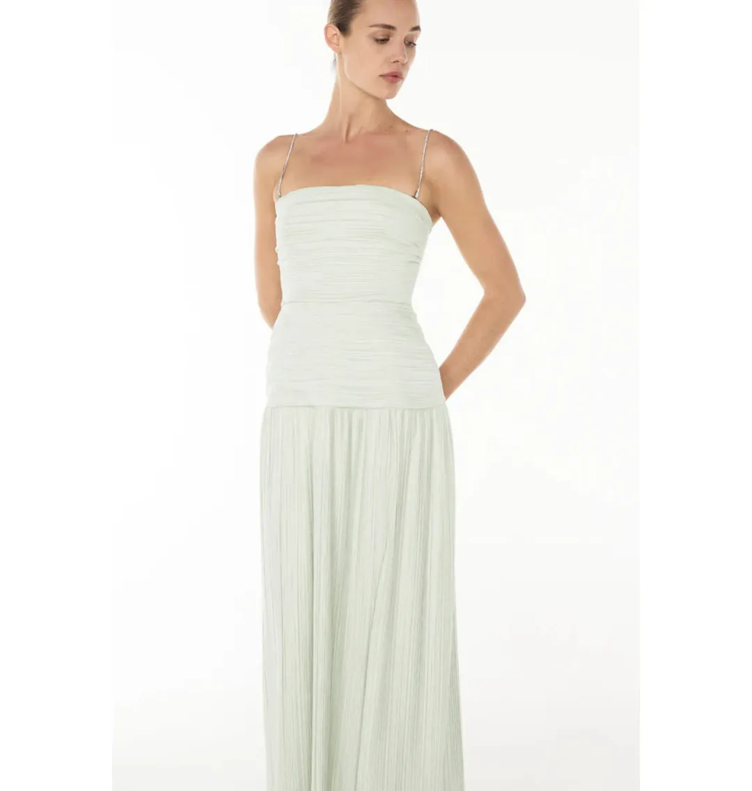 Manning Cartell Royal Debut Maxi Dress Sage Size 8 for rent on The Volte - main image