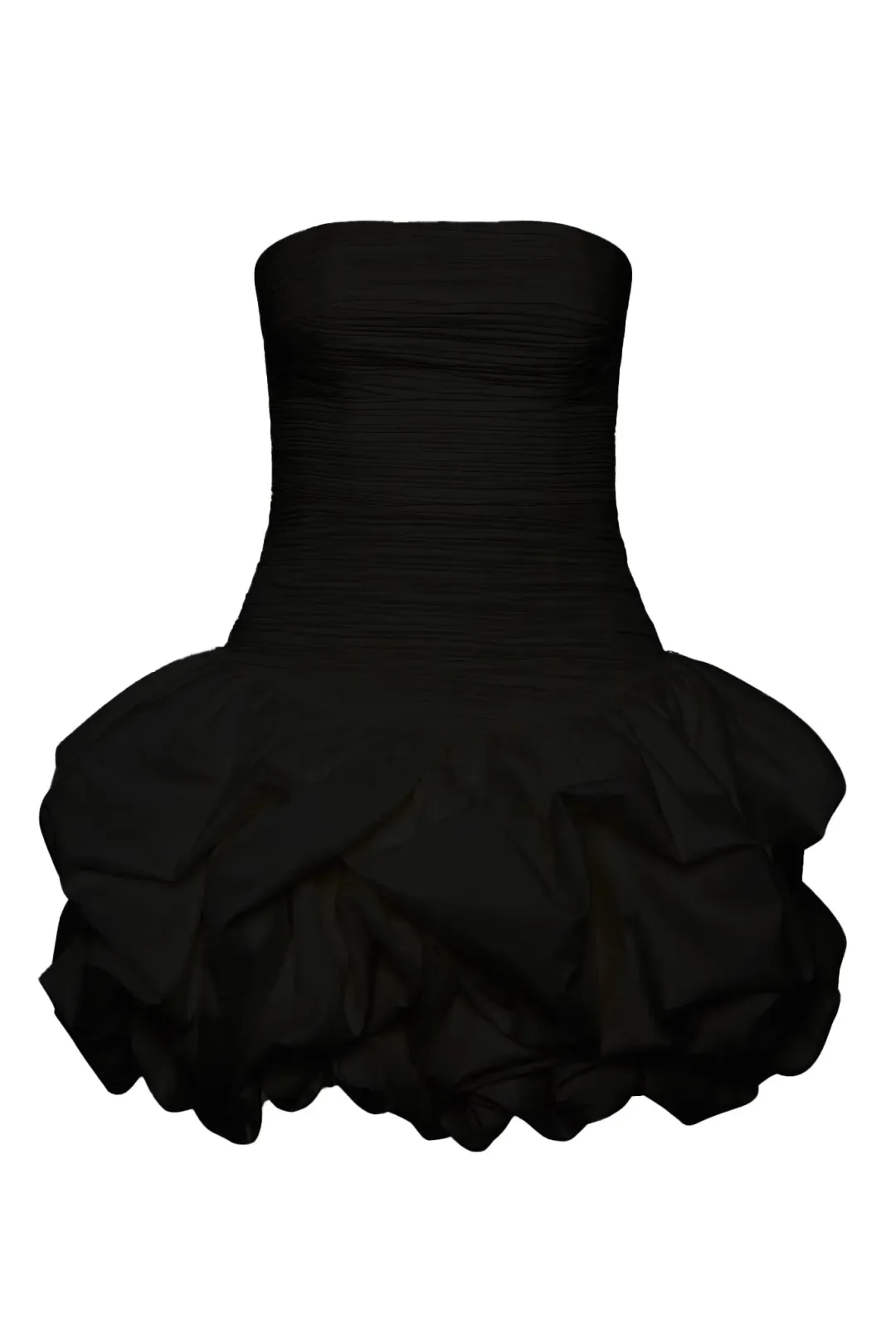 Aje Violette Bubble Hem Mini Dress in Black Size 12 for rent on The Volte - main image