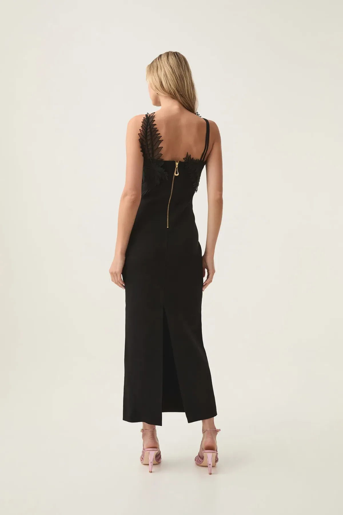 Aje Daisy Knit Maxi Dress Black Size 12 - Image 3