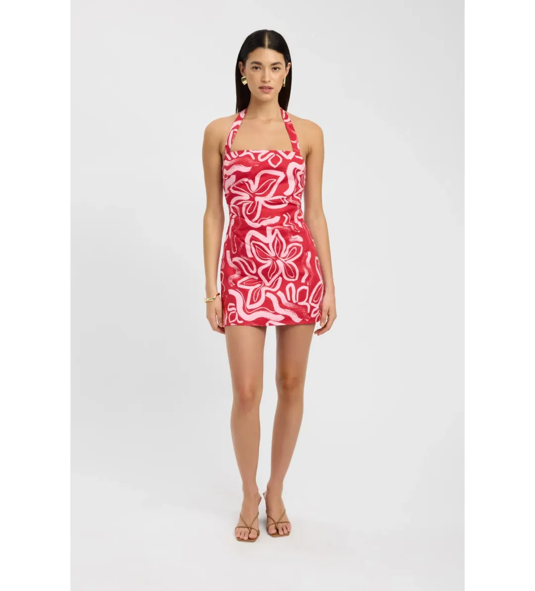 Kookai Soley mini dress in Pink Size AU 6 for rent on The Volte - main image