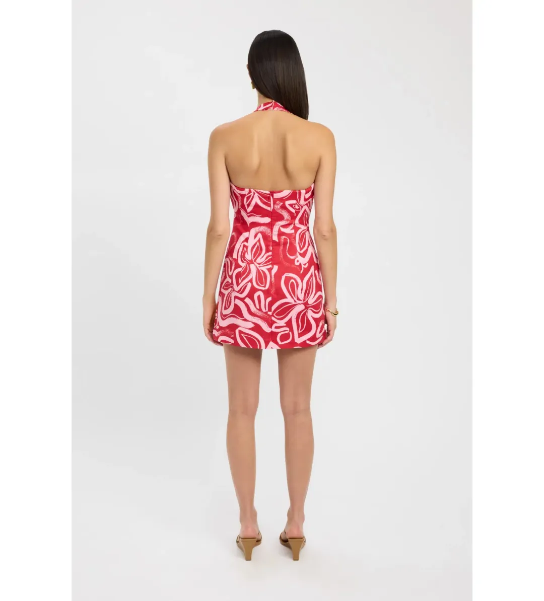 Kookai Soley mini dress in Pink Size AU 6 for rent on The Volte - main image