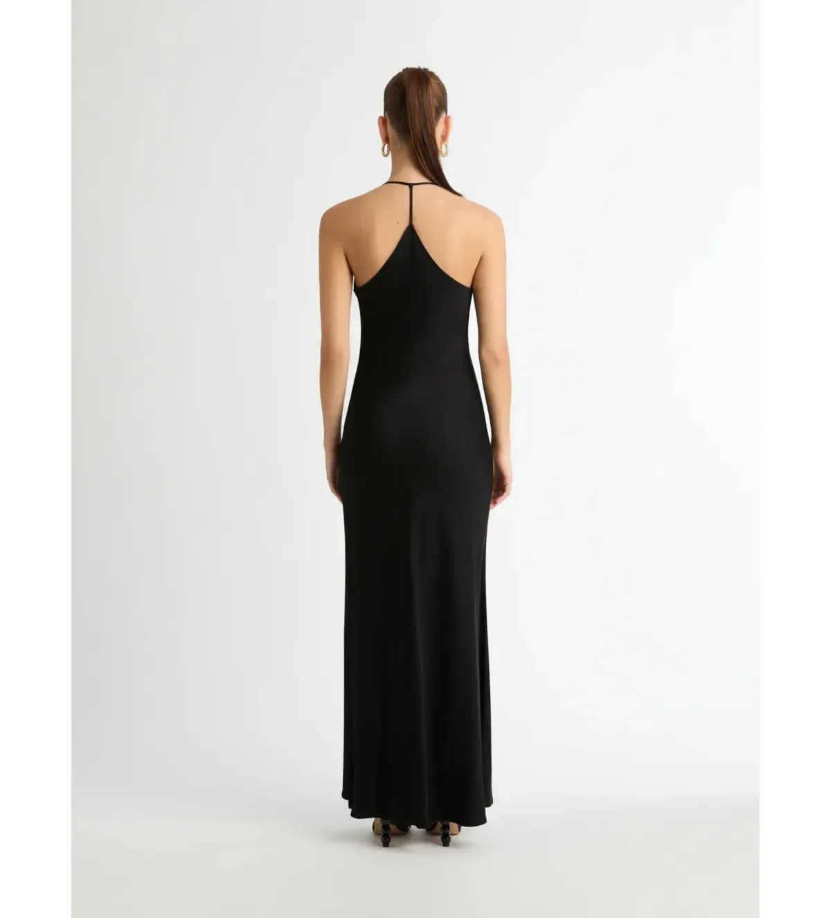 SHEIKE Ivy Draped Maxi Dress in Black Size AU 10 - Image 2