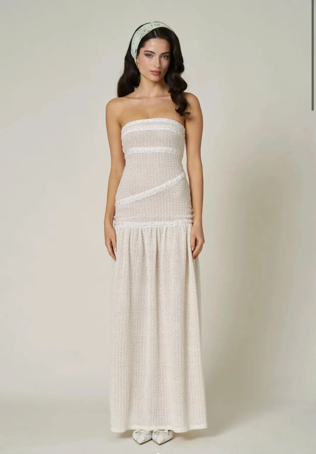 Fait Par Foutch, COLETTE DRESS, IVORY, Size 8 for rent on The Volte - main image