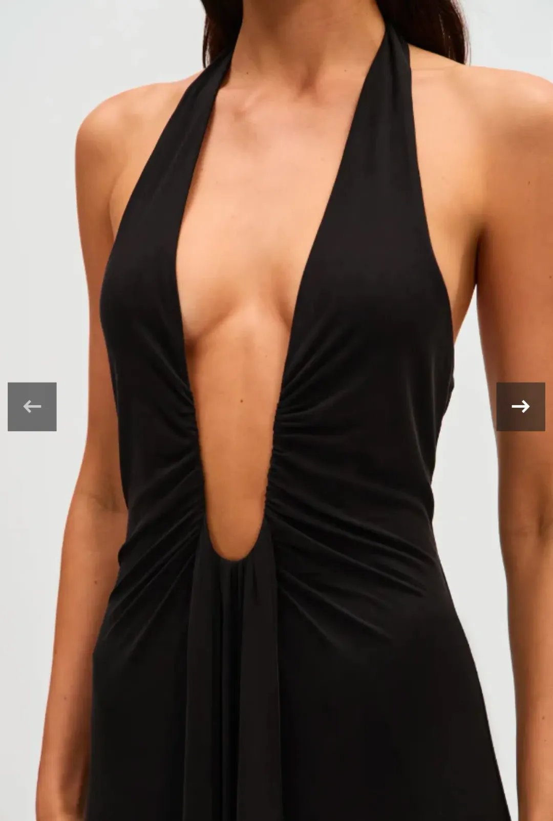 Misha Jennifer Cupro Maxi Dress Black  Size 8 for rent on The Volte - main image