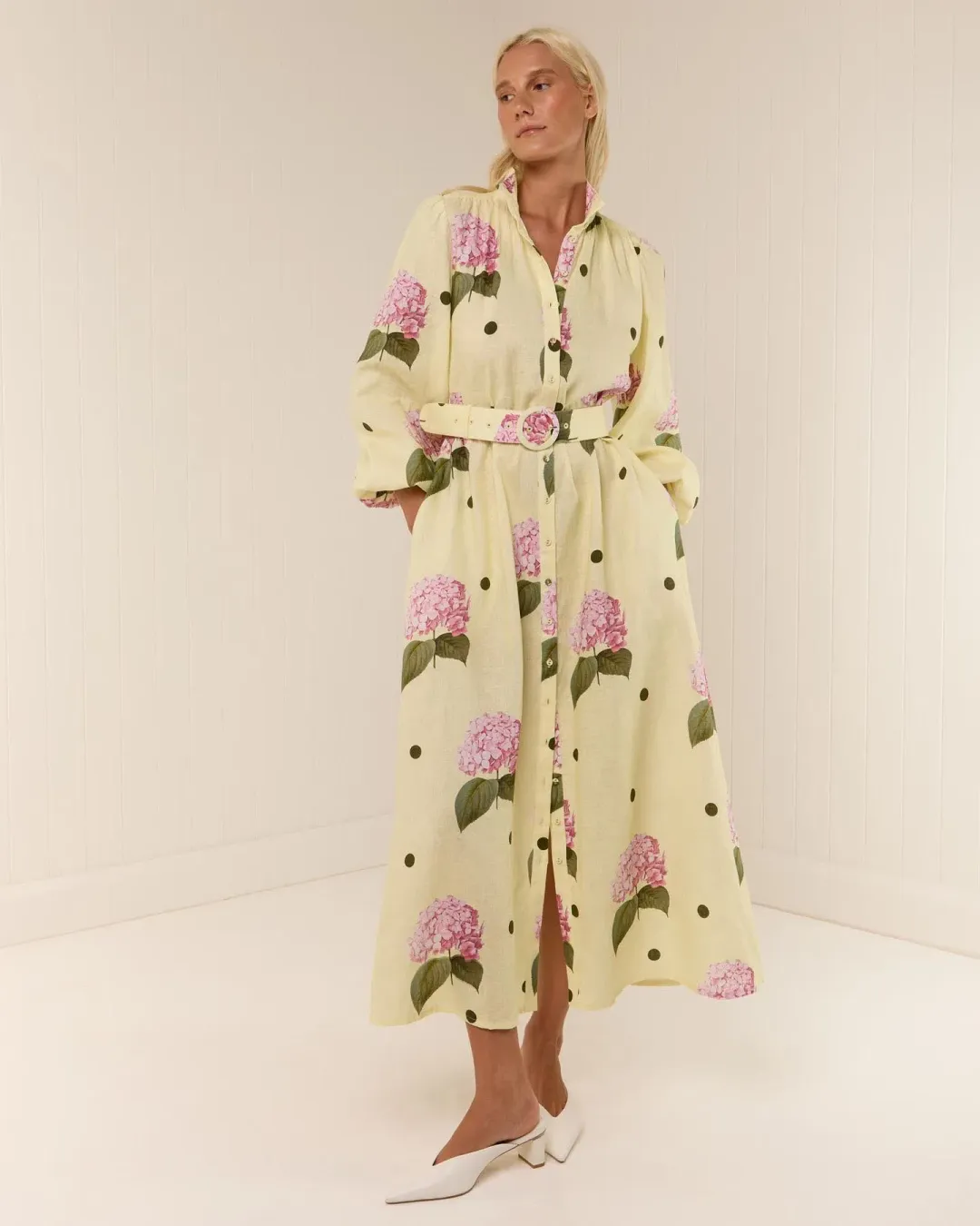 Palm Noosa Noddy Dress Portofino Polka Dot Size AU 12 for rent on The Volte - main image