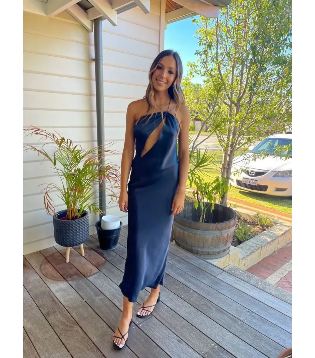 Natalie Rolt Nadine Dress in Midnight Size 0 / AU 6 for rent on The Volte - main image