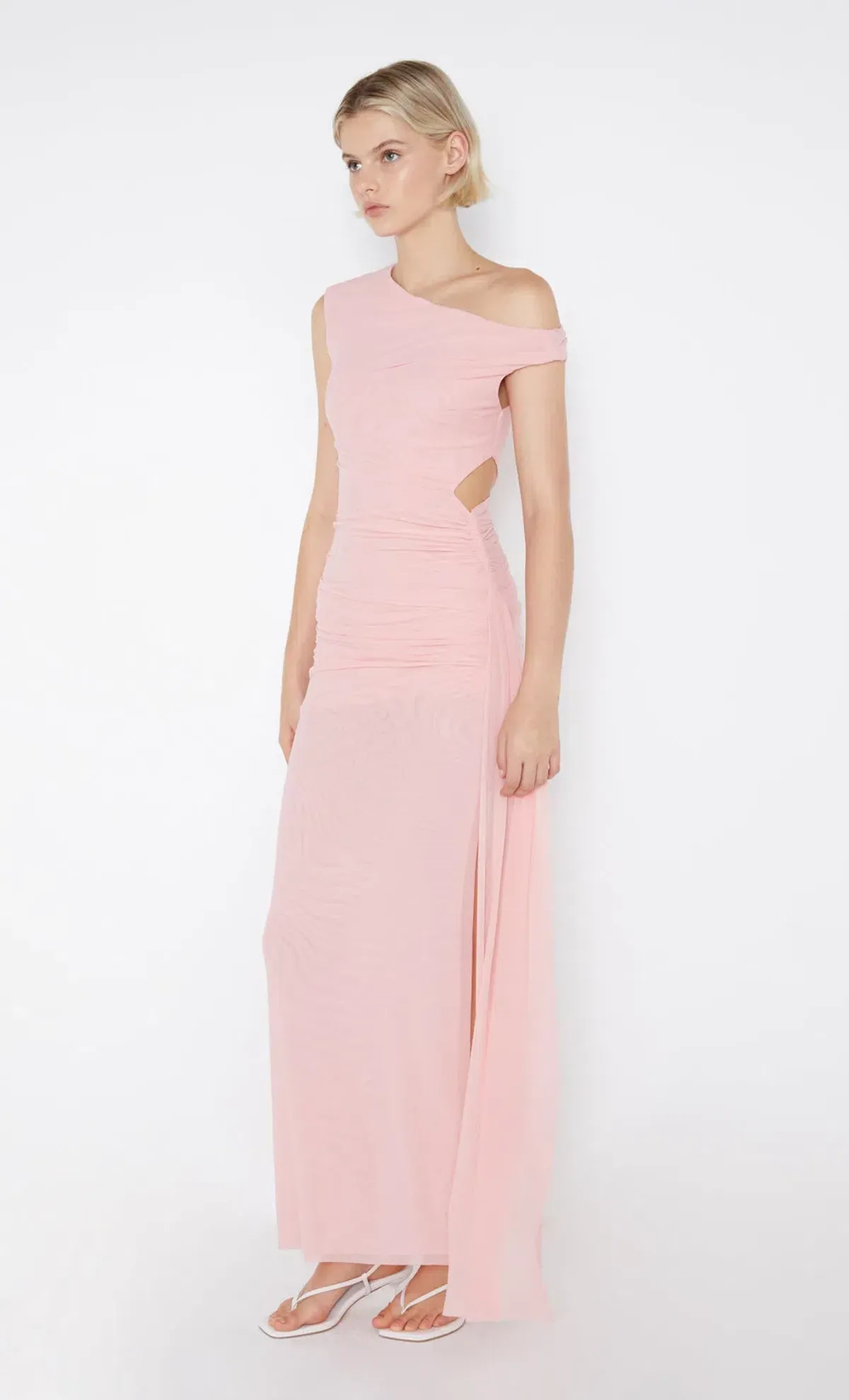 Bec & Bridge Victoria Asym Maxi Dress Pink Size 6 - Image 2
